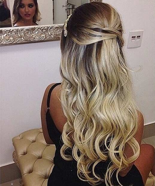 Теасед Crown Half Up Hairstyle