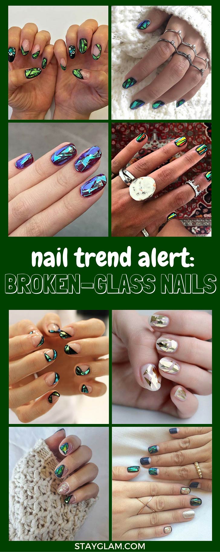 Razbita Glass Nails Pinterest