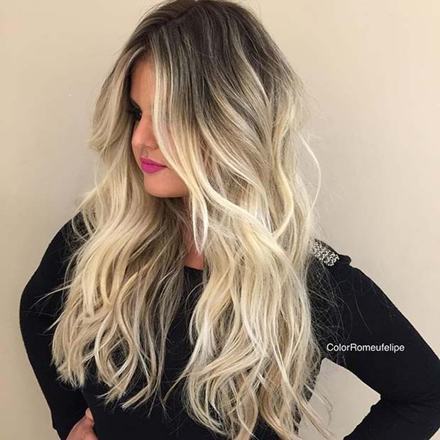 Argint Blonde Balayage Hair Color