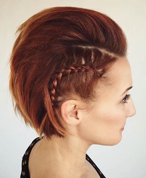 Edgy Wedding Hairstyle for Short Hair