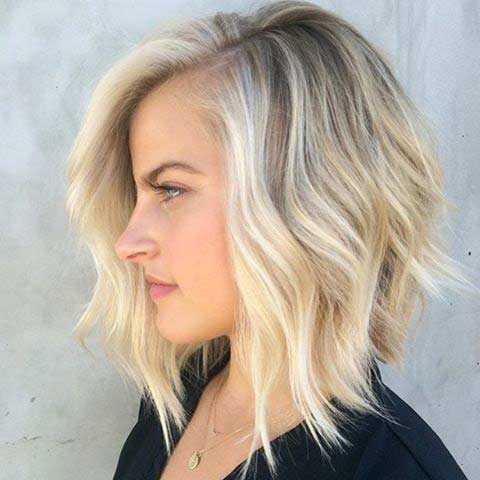 Blond Inverted Bob with Layers