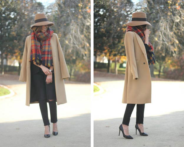 ऊंट Coat and Hat Winter Outfit