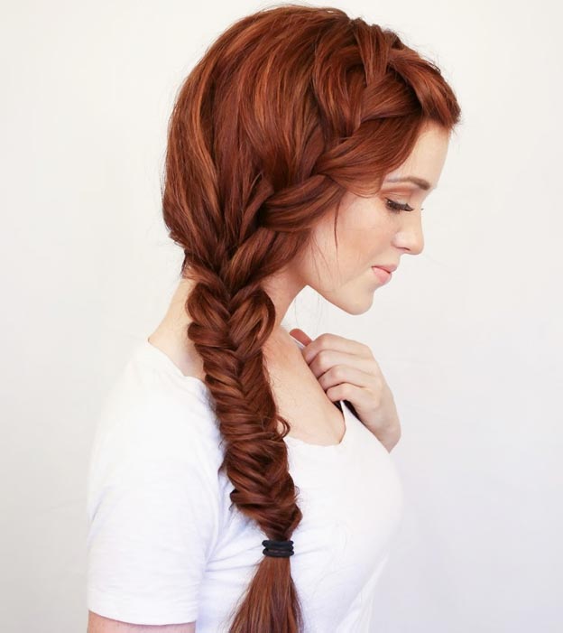 Француски and Fishtail Side Bride