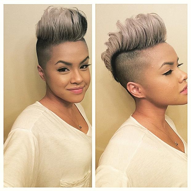 siva Mohawk Hairstyle for Black Women