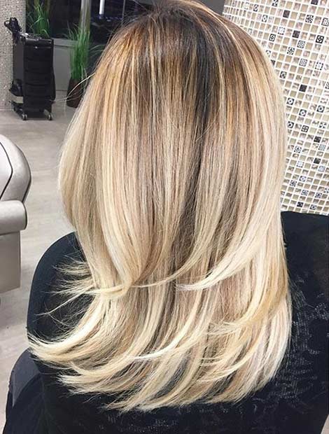 Blondinka Medium Hair with Layers