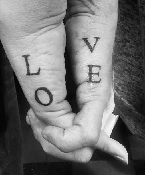 युगल Connecting Love Tattoos