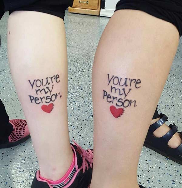 odgovarajući Grey's Anatomy Tattoos for Sisters