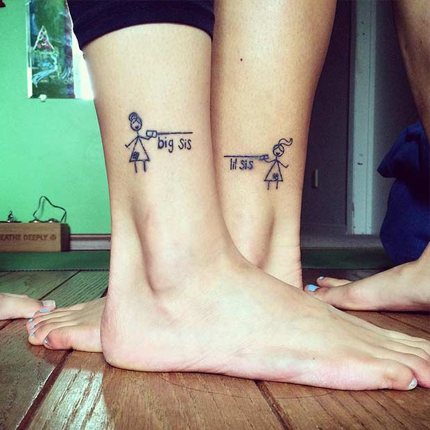 Veliko Sis, Lil Sis Tattoos for Sisters