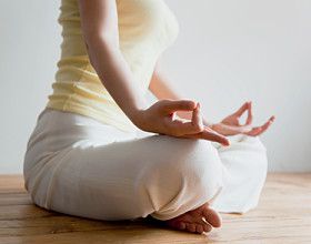 А simple meditation pose