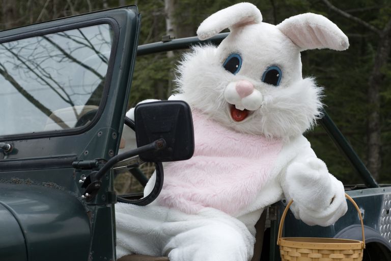 Ziyaret etmek the Easter bunny