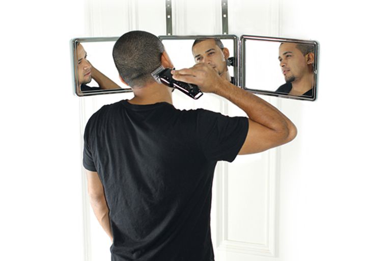 การตรวจสอบภาพตัดผมของ Self-Cut Haircutting Mirror