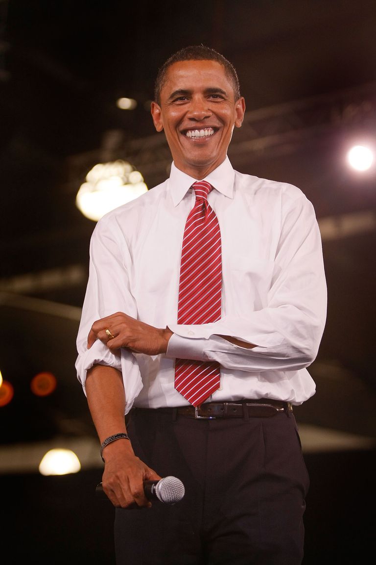 Барак Obama Campaigns In Florida And North Carolina