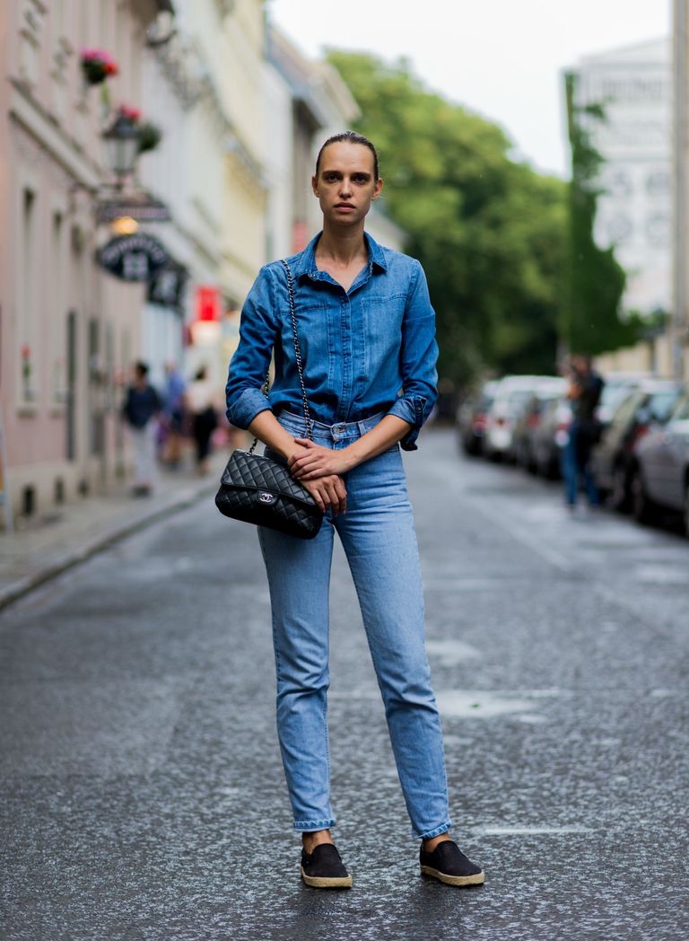 Ulica style double denim outfit