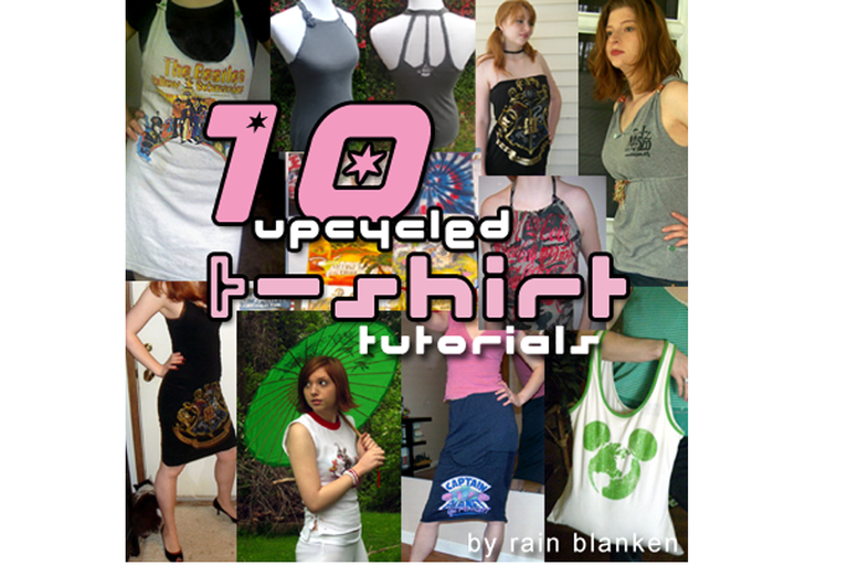 10 Upcycled T-Shirt Tutorials