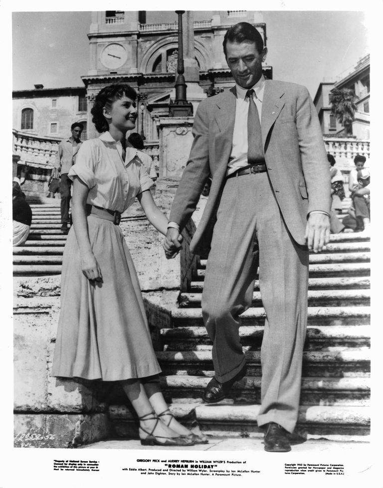 Audrey Hepburn And Gregory Peck In 'Roman Holiday'
