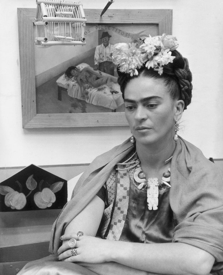 Berömd biseksuell målare Frida Kahlo