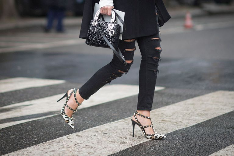 רְחוֹב style photo of jeans and high heels