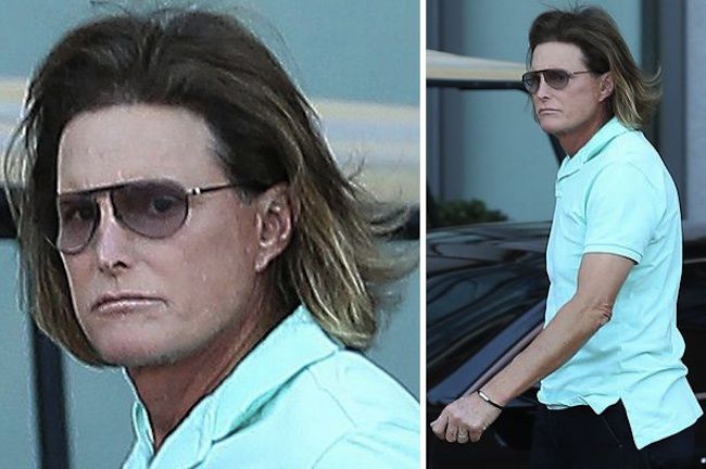 Bruce with ombre hair