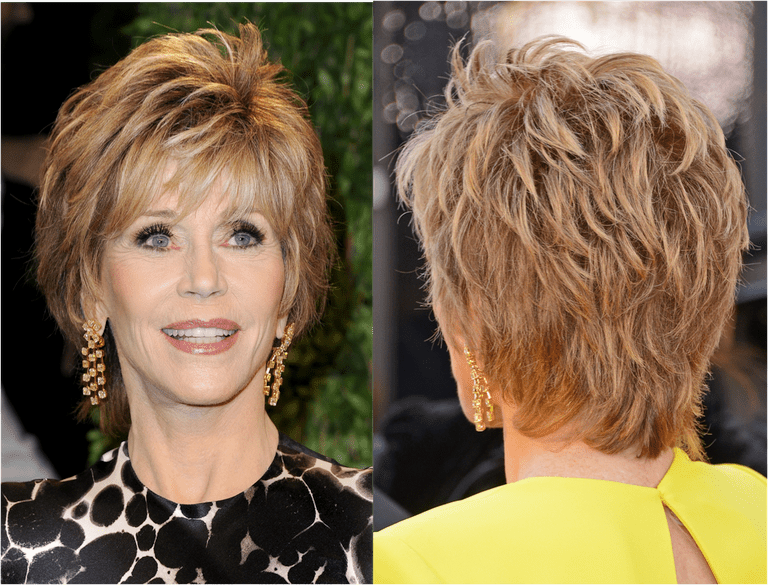 เจน Fonda's hairstyles