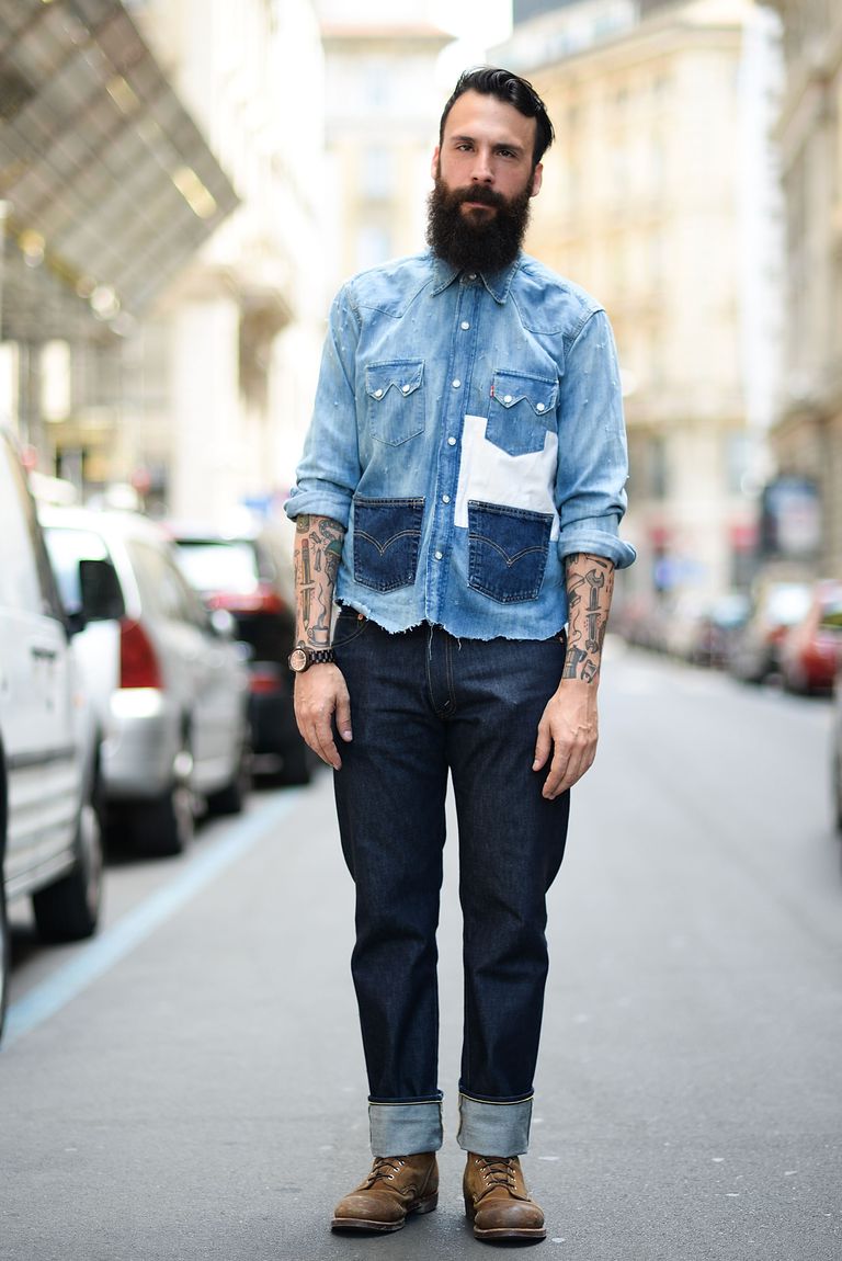 cuffed jeans for men