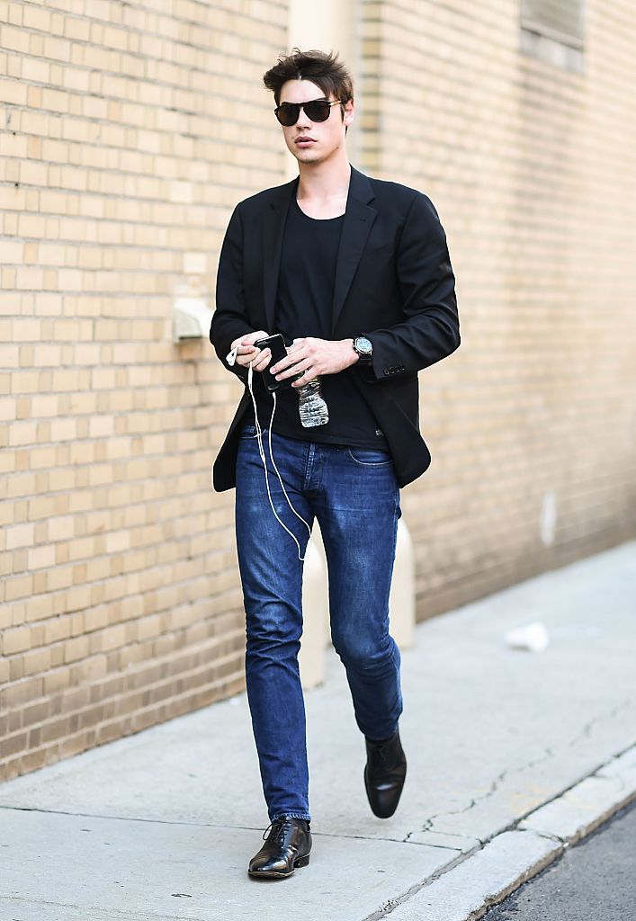 सड़क style men's slim jeans