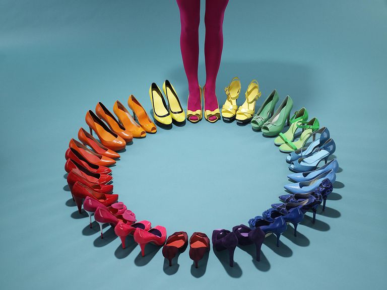 रंगीन shoes