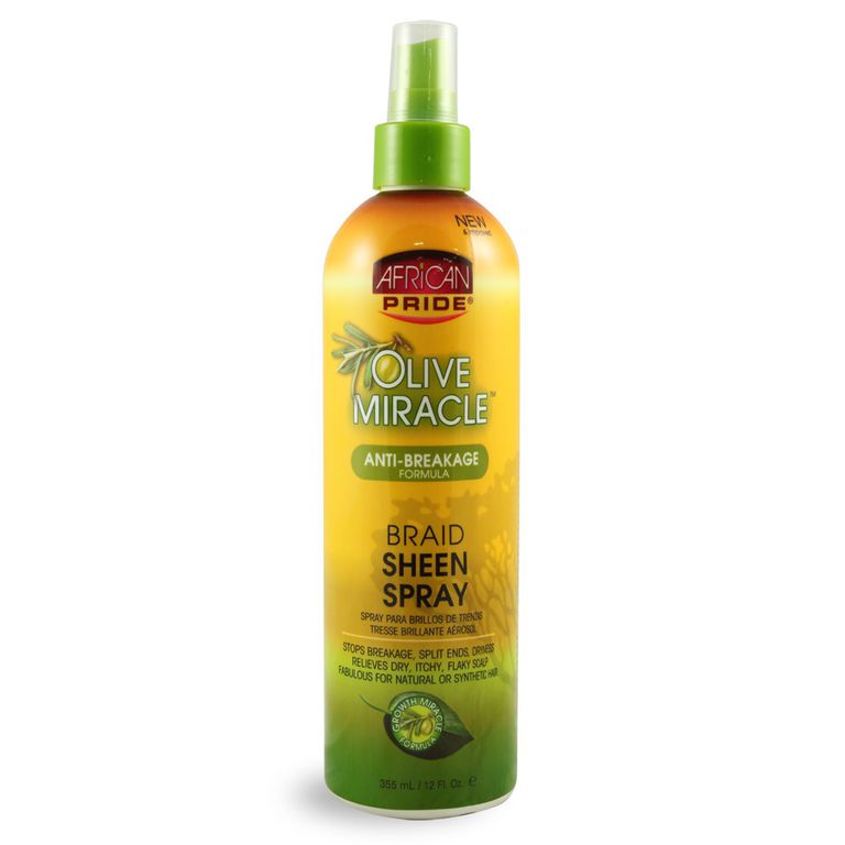 אַפְרִיקַנִי Pride Olive Miracle Braid Sheen Spray