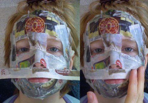 kako paper mach mask