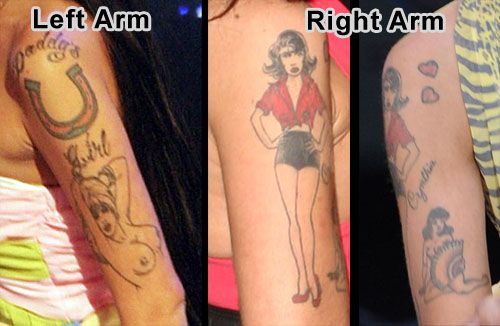 เอมี่ Winehouse Tattoos