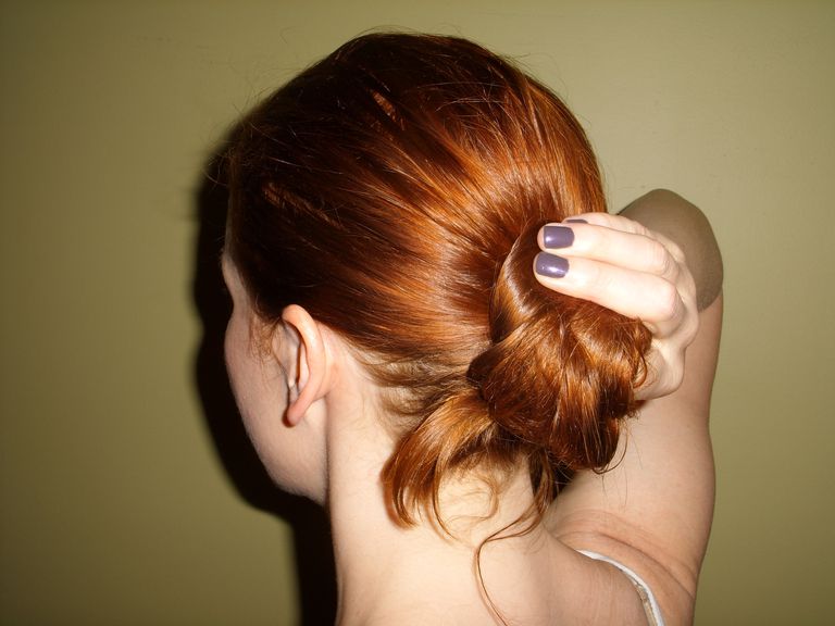 Dobro Spin Pin, easy updo, french twist, hairstyles