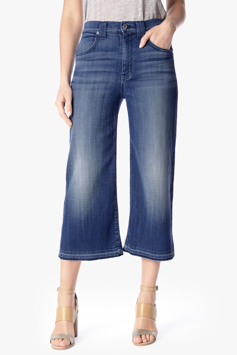 7 For All Mankind Culottes Jean with Let Down Hem