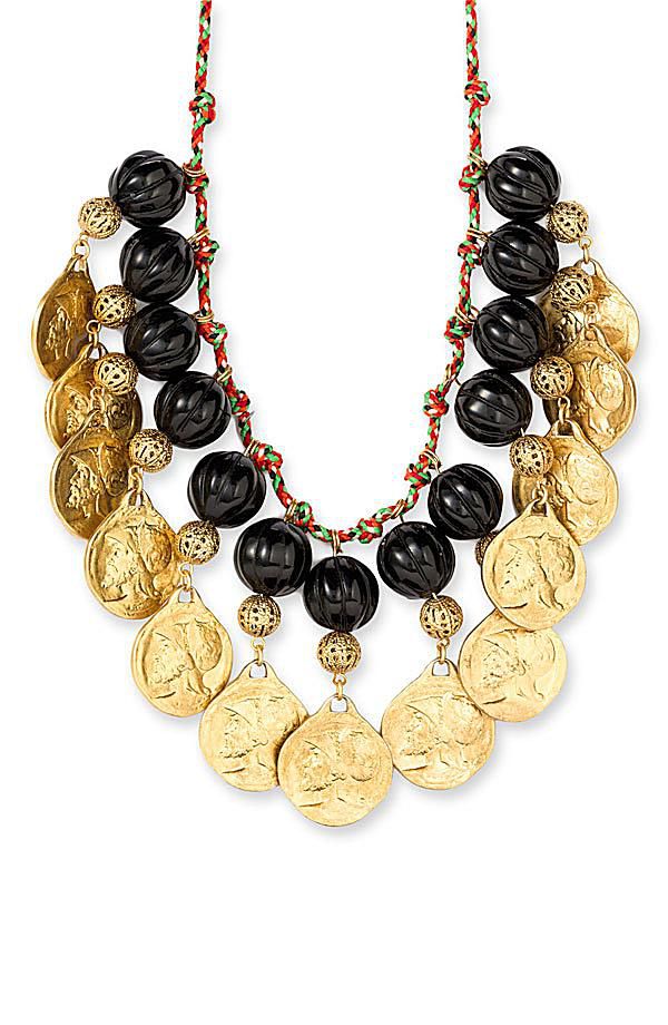 Couture Couture by Juicy Couture Long Strand Bead & Coin Necklace