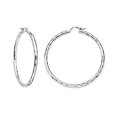 צ'רלס Garnier Sterling Silver Hoop Earrings