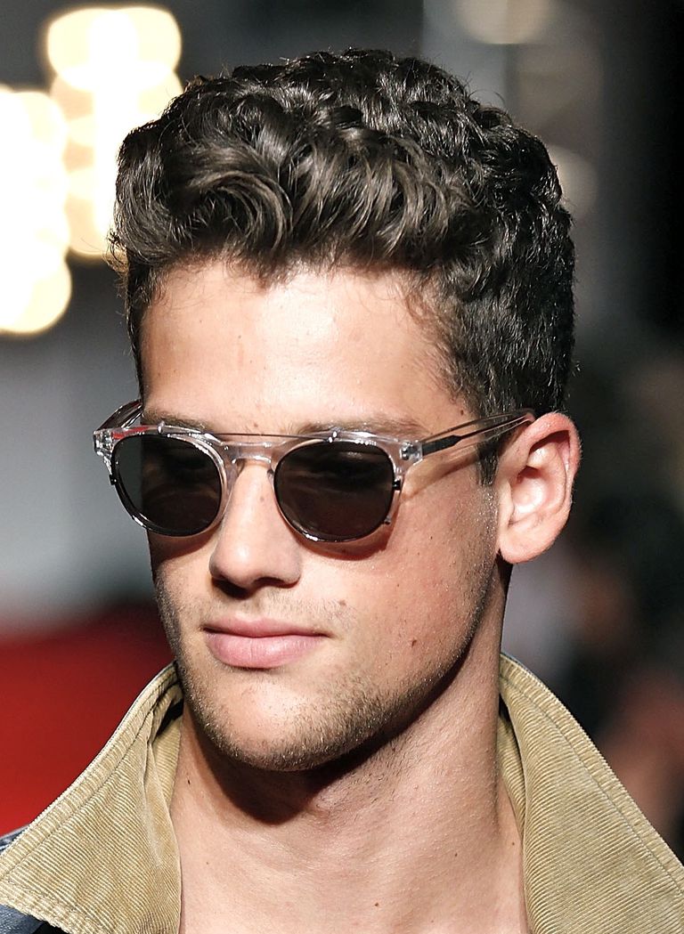 mens curly hairstyle