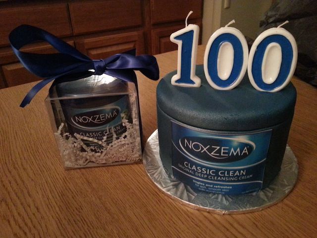 Noxzema 100th birthday cake