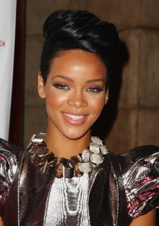 Rihanna with high style