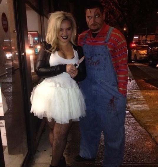 Chucky and His Bride for Scary Halloween Costume Ideas for Couples