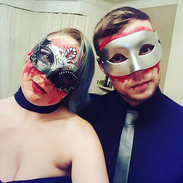 हैलोवीन Masquerade for Scary Halloween Costume Ideas for Couples