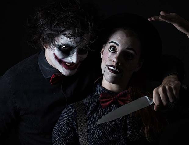 מַפְחִיד Doll Couple for Scary Halloween Costume Ideas for Couple