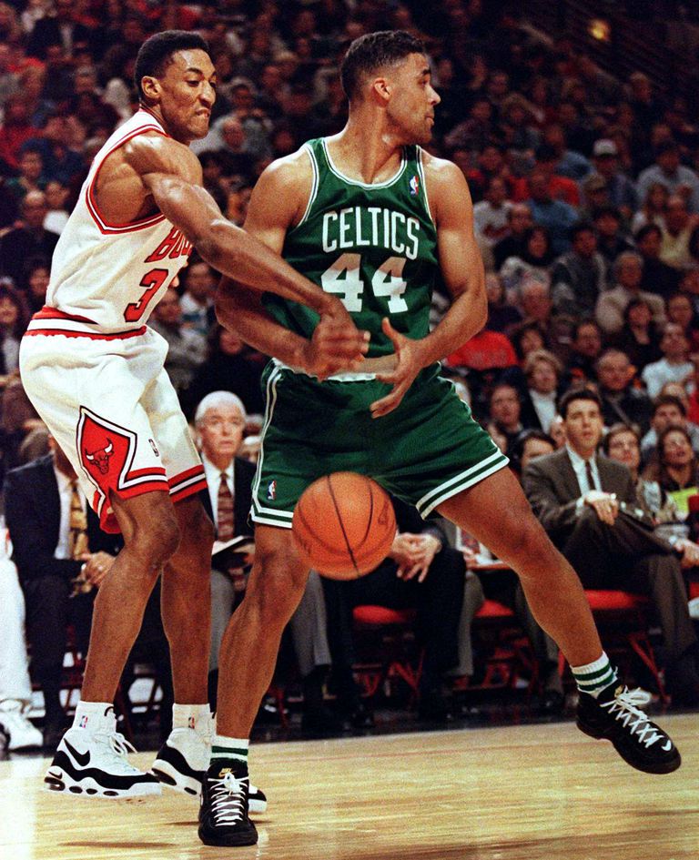 Scottie Pippen wearing Nike Air Max Uptempo