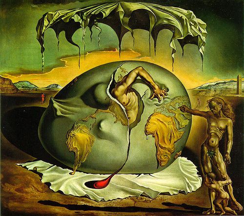 Geopoliticus Child Watching the Birth of the New Man - Salvador Dali