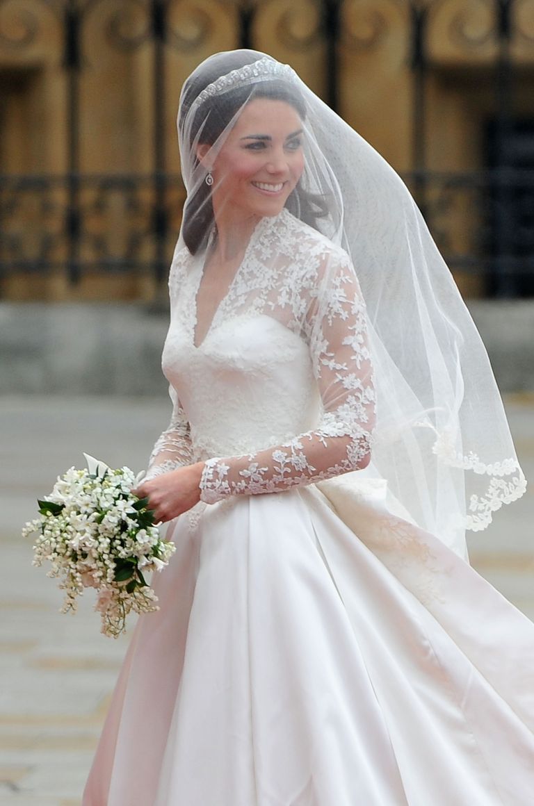 Kate Middleton on her wedding day, April 29, 2011, in London.