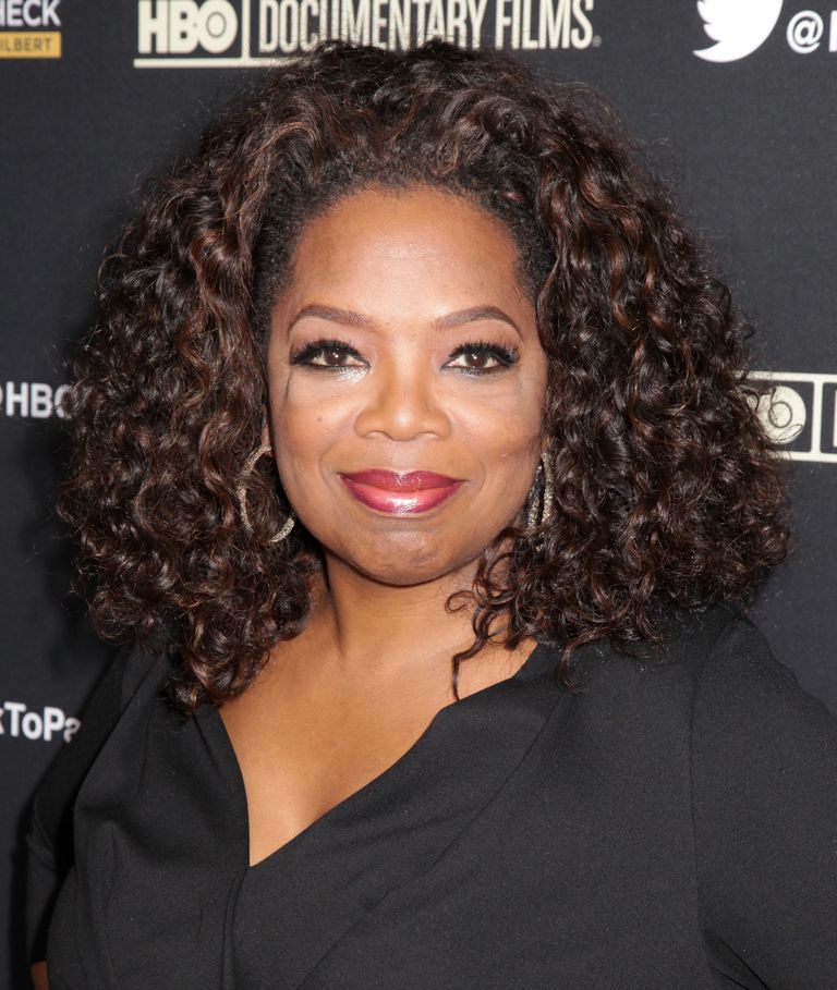 אופרה Winfrey with curly hair