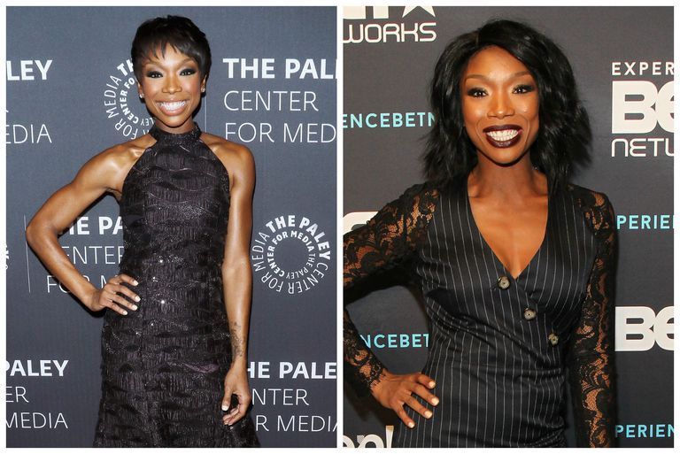Brandy Norwood with a pixie and with a long bob