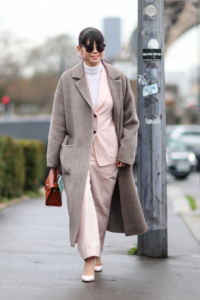 Улица style in winter coat