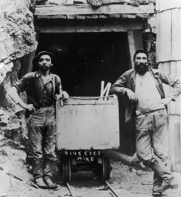 Zlato miners wearing Levi's jeans circa 1882