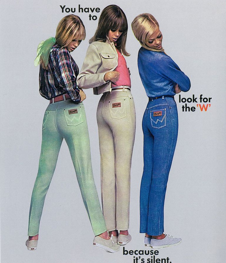 Вранглер Jeans Ad from 1960s