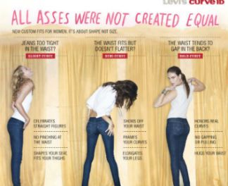 लेवि's Curve ID Jeans Ad from 2010s