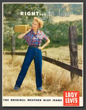 לֵוִי's Jeans Ad from 1950s