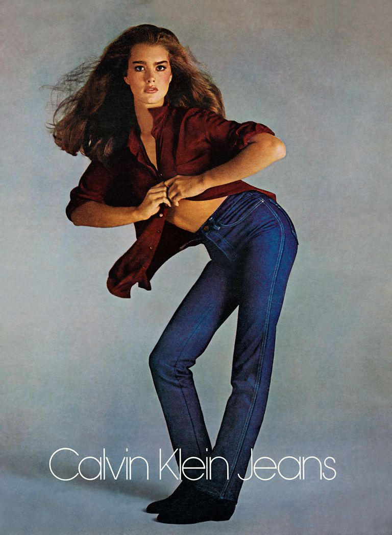 ברוק Shields Jeans Ad for Calvin Klein